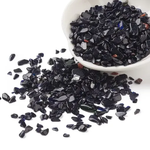 piedras sinteticas negra dorado picadillo chip 2 8mms paquete 1000grs 0