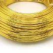 alambre aluminio flexible 1 2mm espesor rollo 10mts color oro dorado 1