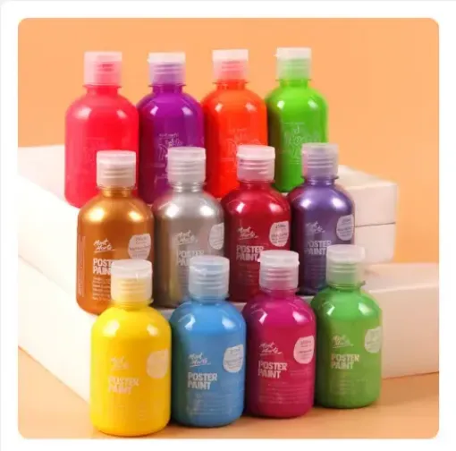 tempera poster paint secado rapido terminacion mate mont marte x250ml color brillante verde claro 1