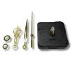 maquina reloj segundero continuo perno largo 18mms juego agujas doradas 70 95 129mms 0