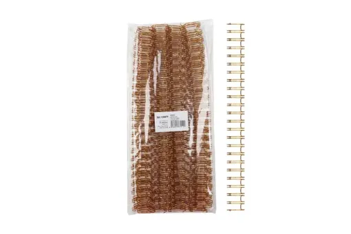 espirales metalicos dobles 16mms a4 23 loops ibi craft para encuadernacion a4 130 hojas x16 dorado 0