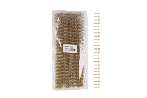 espiral metalico doble 12 7mms a4 23 loops ibi craft para encuadernacion a4 100 hojas unidad oro 0