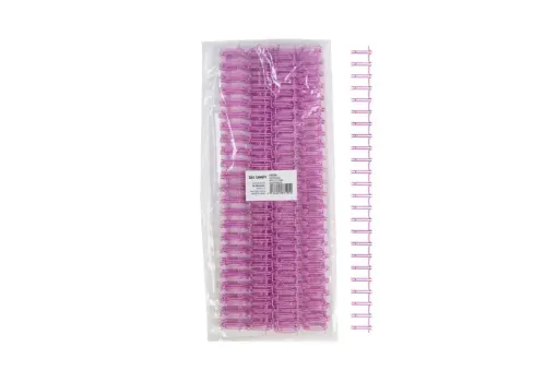 espiral metalico doble 12 7mms a4 23 loops ibi craft para encuadernacion a4 100 hojas unidad rosado 0