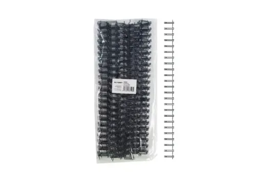 espiral metalico doble 12 7mms a4 23 loops ibi craft para encuadernacion a4 100 hojas unidad negro 0