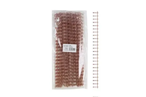 espiral metalico doble 12 7mms a4 23 loops ibi craft para encuadernacion a4 100 hojas unidad oro rosa 0