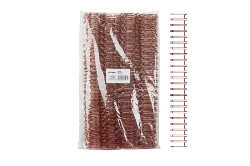 espiral metalico doble 22mms a4 23 loops ibi craft para encuadernacion a4 200 hojas unidad oro rosa 0