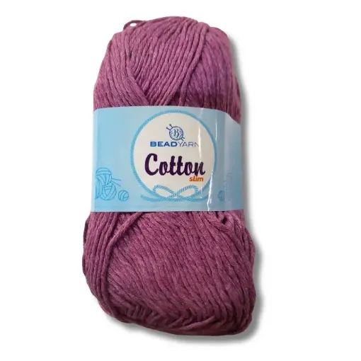 hilo algodon cotton slim beadyarn 100grs 170mts color magenta 0