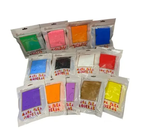 masa para modelar soft suave queda como goma eva al secar ilustra x50grs variedad colores 0