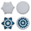 molde silicona para resina epoxi modelo posavasos mandala 109x10mms por unidad 2