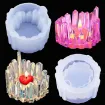 molde silicona para resina epoxi modelo candelabro portavelas cristal 80x60mms 0