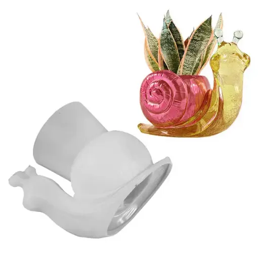 molde silicona para resina epoxi masas modelo bandeja cuenco maceta caracol 150x94x128mms 0