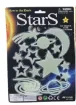 apliques decorativos sticker fluorescentes glow in the dark stars x14 0