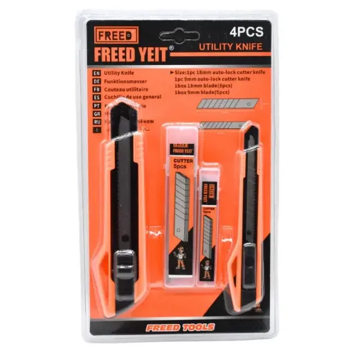 set 4 piezas dos trinchetas 14 16cms repuestos 9 18mm 0