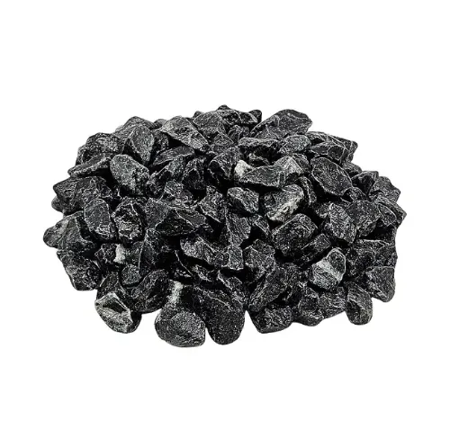 piedras decorativas negras medianas por 350grs aprox bolsa 0