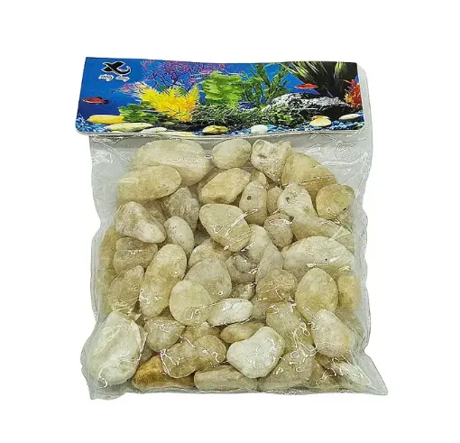 piedras decorativas beige grandes por 350grs aprox bolsa 0