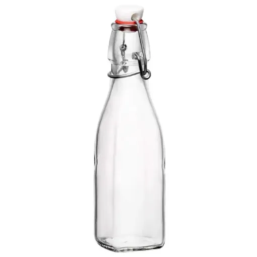 botella vidrio 500ml tapon hermetico 26cms 0