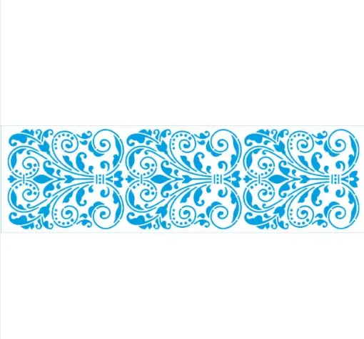 stencil marca litoarte 8 x28cms cod ste 383 arabescos 0