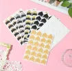esquinero carton 2cms aplique adhesivo para scrapbooking fotos plancha x24 unidades varios colores 1