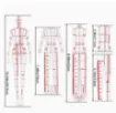 reglas acrilico flexible francesas multifuncional para realizar patrones humanoide costura set x9 1