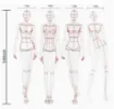 reglas acrilico flexible francesas multifuncional para realizar patrones humanoide costura set x9 2