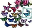 aplique parche bordado termoadhesivo para tela modelos mariposas 4 5 8cms por unidad varios colores 0