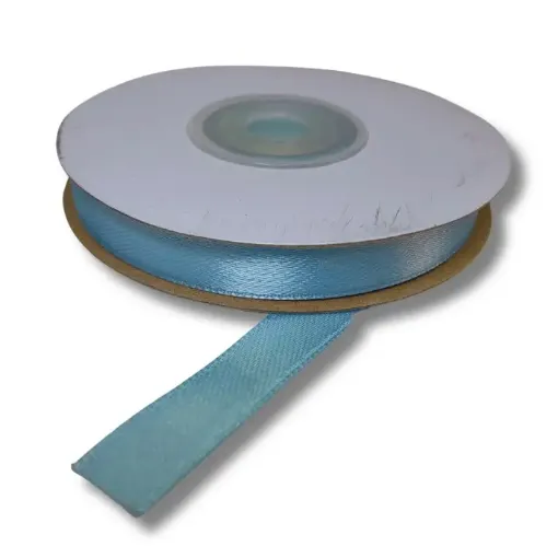 cinta raso doble faz satinada no 2 10mm por 20mts color celeste 0