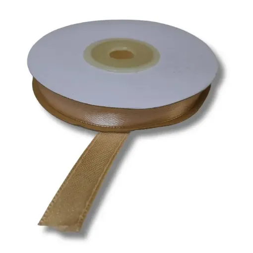 cinta raso doble faz satinada no 2 10mm por 20mts color durazno 0