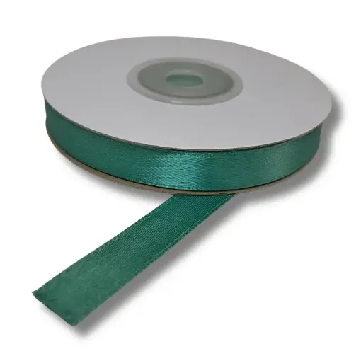 cinta raso doble faz satinada no 2 10mm por 5mts color verde turquesa 0