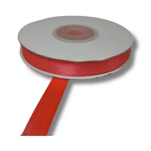cinta raso doble faz satinada no 2 10mm por 5mts color coral 0
