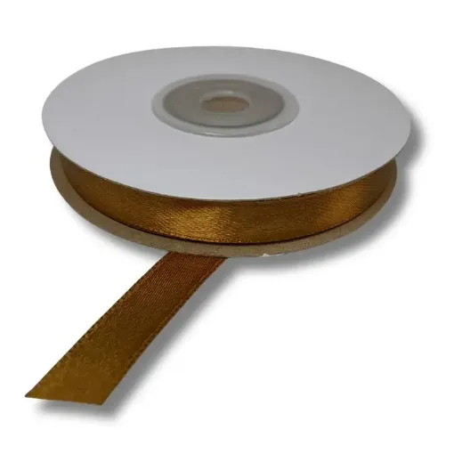 cinta raso doble faz satinada no 2 10mm por 20mts color marron chocolate 0