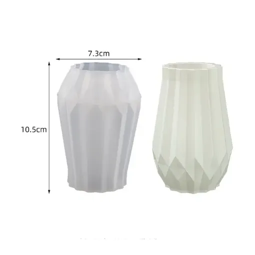 molde silicona para resina epoxi modelo florero jarron 73x105mms 0