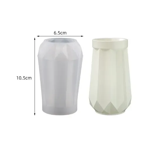 molde silicona para resina epoxi modelo florero jarron 65x105mms 0