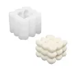 molde silicona para velas resina epoxi modelo cubo 3d corazones 70mms 0