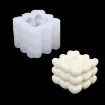 molde silicona para velas resina epoxi modelo cubo 3d corazones 70mms 1