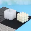 molde silicona para velas resina epoxi modelo cubo 3d corazones 70mms 2