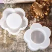 molde silicona para resina epoxi modelo candelabro portavelas flor 5 petalos 88x31mms 1