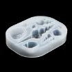 molde silicona para resina cocina reposteria modelo caracoles conchas x10 formas 66x85mms 2