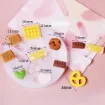 molde silicona grado alimenticio para chocolate masas resina modelo x12 mini galletitas 15 25mm 0