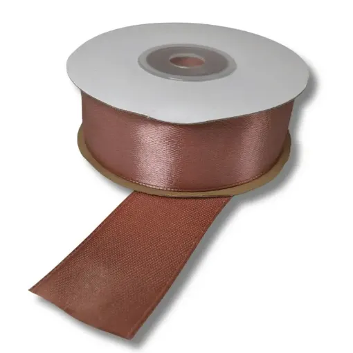 cinta raso doble faz acrocel no 5 25mm rollo 20mts color cobre 0
