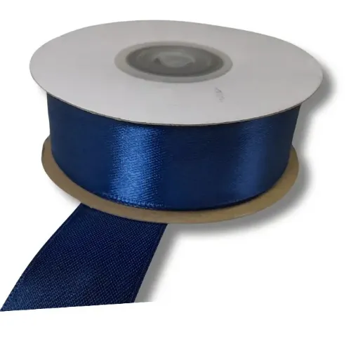 cinta raso doble faz no 5 25mm por 5mts acrocel color azul oscuro 0