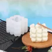 molde silicona para velas resina epoxi modelo cubo 3d corazones 70mms 3