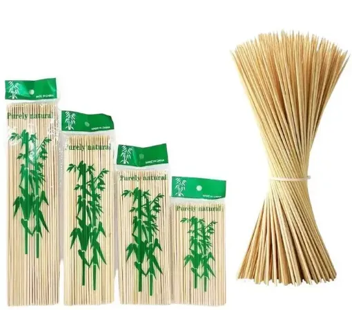 palitos brochette bambu 30cms por 90 unidades aprox zq 330 0