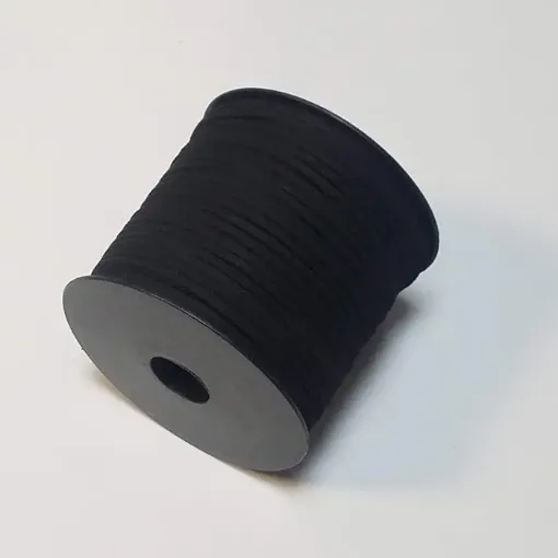 tiento simil cuero 3mms rollo 90mts color negro 0
