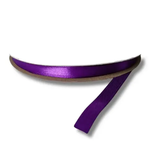 cinta raso doble faz satinada no 1 6mm por 50mts color violeta 0