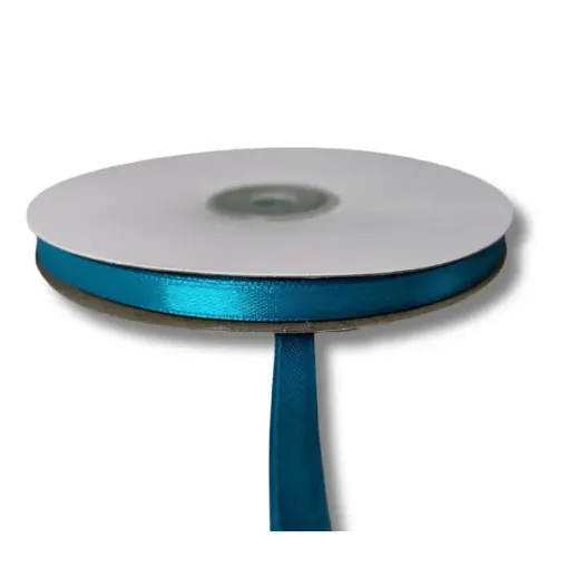 cinta raso doble faz satinada no 1 6mm por 100mts color azul turquesa 0