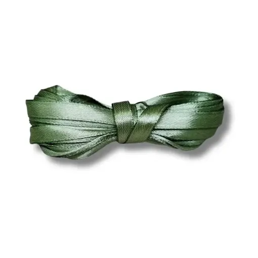 cinta raso doble faz satinada no 1 6mm por 5mts color verde oliva 0