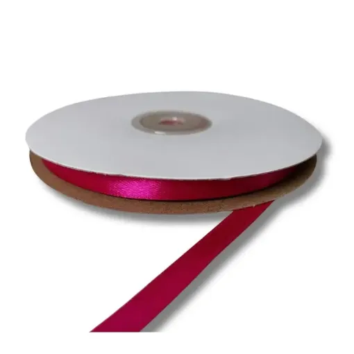 cinta raso doble faz satinada no 1 6mm por 50mts color fucsia 0