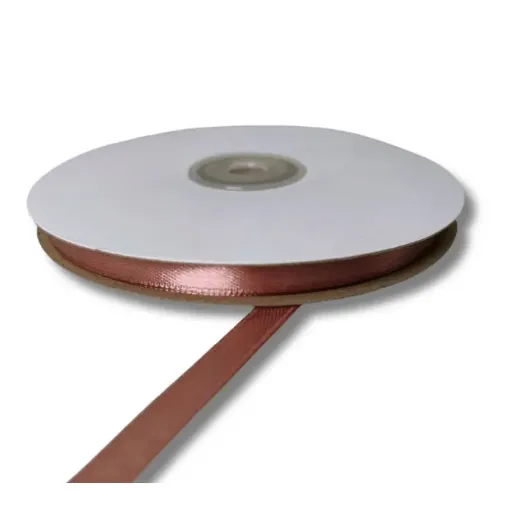 cinta raso doble faz satinada no 1 6mm por 100mts color cobre 0
