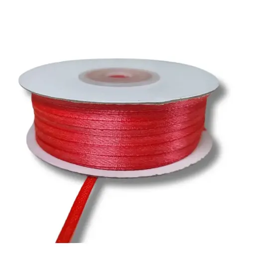 cinta raso doble faz satinada no 1 6mm por 100mts color coral 0