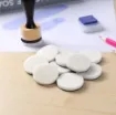 repuestos esponja para sellos tinta scrapbooking circular medida 30x5mms set x10 unidades 1